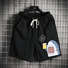 MK37137-P15冰丝短裤男士大码宽松休闲五分裤男运动中裤网格挂拍，男装休闲裤，电商A040A