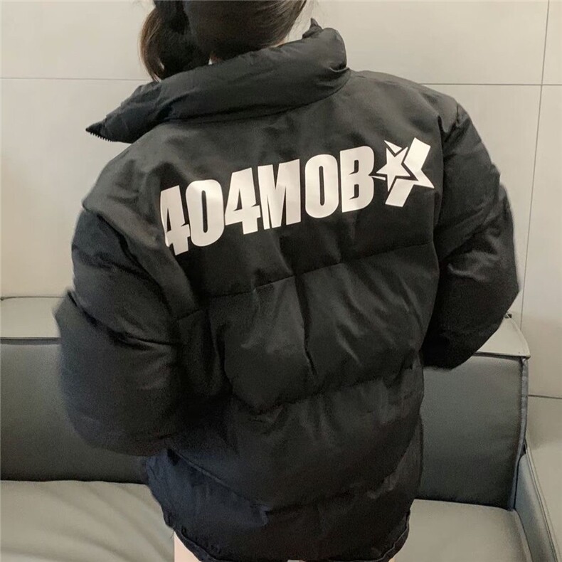 M258-P64潮美式加厚保暖情侣面包服外套男女冬字母印花,男装棉衣,电商B323A