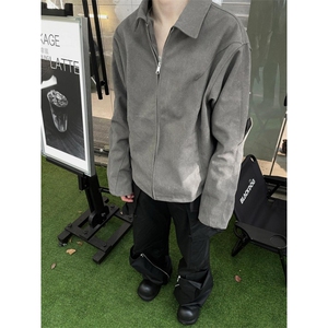 【有货】cleanfit灰色短款盔甲外套男春秋高级感夹克S260LL-P65图片