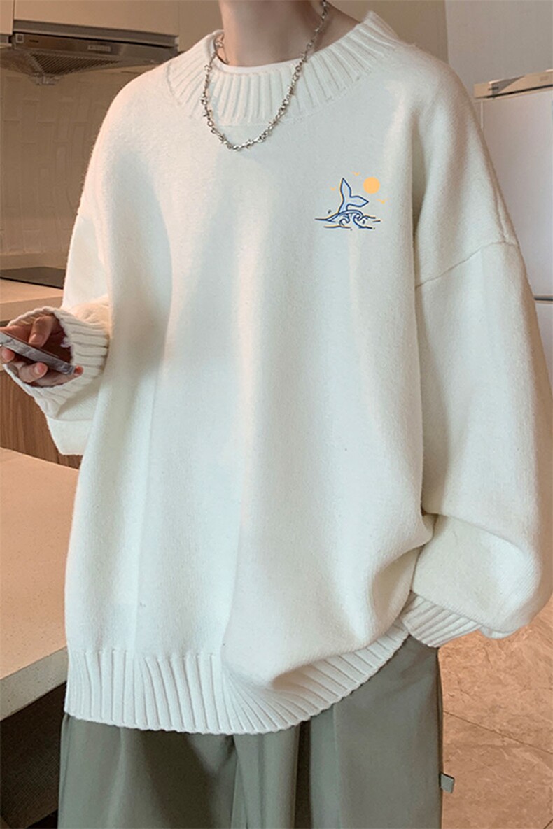 半高领毛衣男士大码针织衫男毛线衣男M18364-P45加绒款-P65,男装针织衫/毛衣,电商A040