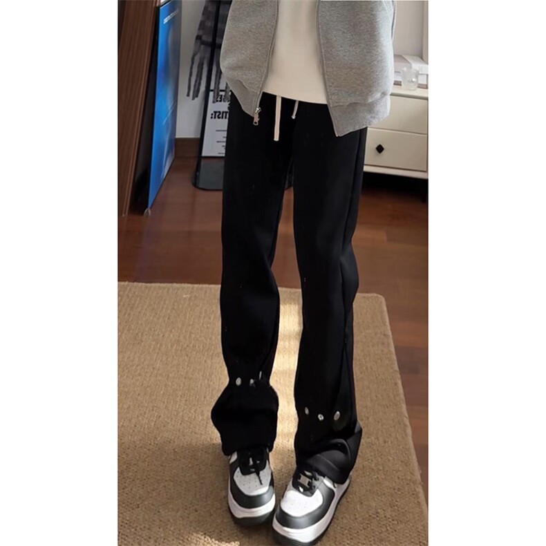 秋冬美式高街vibe运动加绒休闲卫裤货号K2485特P4578加绒P60,男装休闲裤,电商A063
