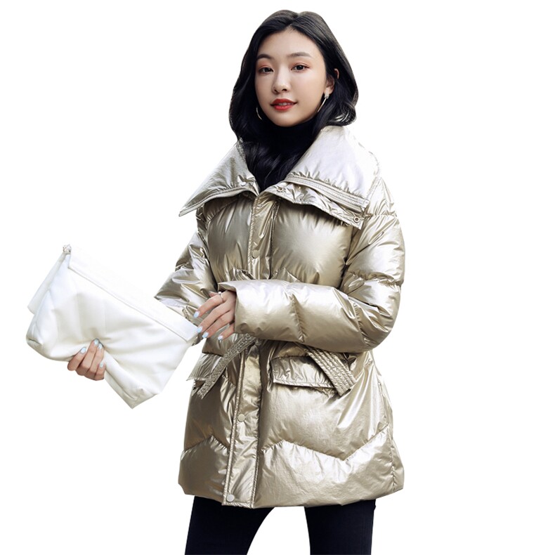 时尚潮流冬季新款女装羽绒服修身显瘦可翻可立领设计保暖轻盈外套,女装羽绒服,阿舍尔精品