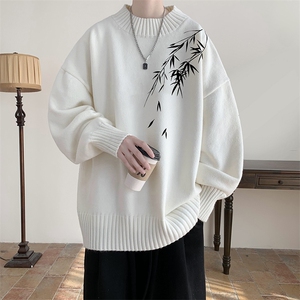 半高领毛衣男大码胖子针织衫毛线衣 M18382-P45 加绒款-P65图片