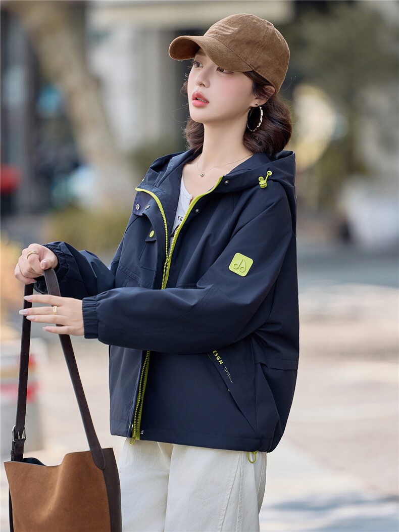 现货2025年秋季新款时尚百搭外套年轻韩版个性短外套,女装短外套,悦祺