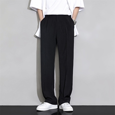 男士冰丝新款直筒宽松休闲长裤XZ0818，男装休闲裤，星座1107
