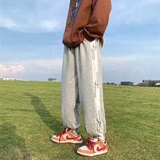 2023夏季新款韩版宽松百搭休闲裤子日系束脚运动裤K4027-P30，男装休闲裤，星座512-2