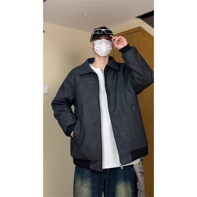 冬季加厚皮棉衣男加棉加厚棉服防水棉袄外套A266-MYPY010-特批P85图片