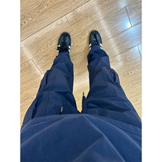 藏青色软壳冲锋裤男款防水多口袋伞兵工装裤子美式直筒户外登山裤，男装工装外套，星座1007（原301D）