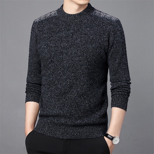 CM61071钱塘2020-2冬季厚款新款半高领中年男士商务羊毛衫P152图片