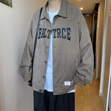 现货春秋季百搭休闲宽松灯芯绒夹克男士JK155-P60，男装夹克，星座1204