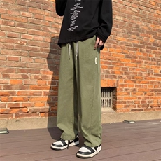 美式复古工装裤男秋冬新款宽松阔腿直筒拖地裤潮牌休闲裤K765-P35，男装工装外套，星座1008-1