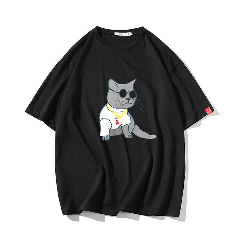 2021夏季新白砖墙日系大码男已注册卡通印花短袖T恤T1078-P25,男装T恤,电商A001