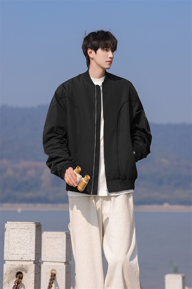 港风美式MA1解构设计飞行夹克男：聚酯纤维JK77988P85控138,男装夹克,星座226-1