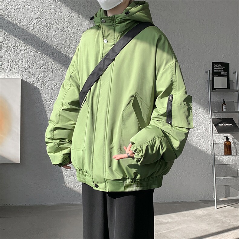 棉服男冬季新款港风宽松连帽棉衣MF9006-P90，男装棉衣，星座214-3