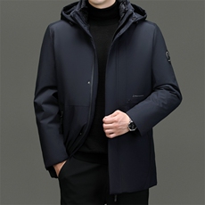 新款冬季男士可脱卸帽棉衣加厚棉服短款休闲保暖上衣商务男，男装棉衣，钱塘6003（原4033）