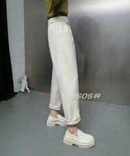 加厚小直筒裤，其它，欧夏丽