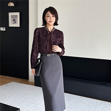 2025秋冬转新款百搭蕾丝法式蝴蝶结长袖小衫高级感上衣打底衫，女装蕾丝衫/雪纺衫，2C091