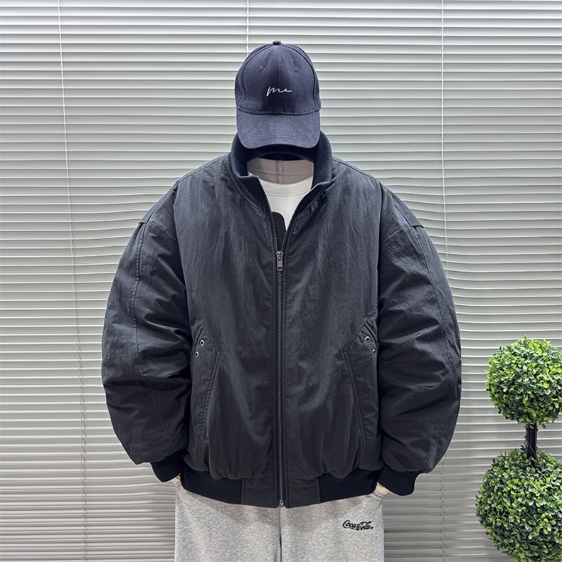 2025新标90白鸭绒冬季男螺纹立领羽绒服保暖外套8623-P320,男装羽绒服,钱塘708(原3018)