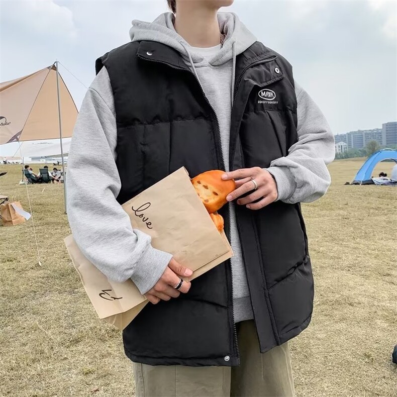 原宿秋季纯色马甲男百搭潮新款宽松型M08P55,男装背心/马甲,星座1116-2