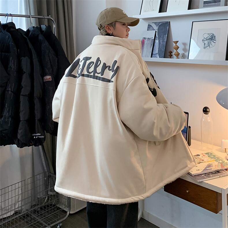 内里加绒棉衣男麂皮绒立领棉袄情侣棉服3363-P80控118,男装棉衣,星座207