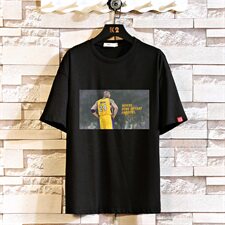 2021夏季砖墙日系大码男黑曼巴纪念版科比短袖印花T恤T1063-P25，男装T恤，电商A001