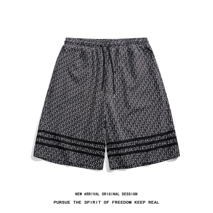 K8076/P25夏季新款时尚冰丝宽松印花短裤男中裤大码休闲短裤中裤,男装牛仔裤,电商A141