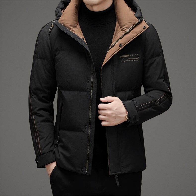 DAJ6095钱塘2020-2时尚新款简约冬季厚款休闲中年男士羽绒服P255,男装羽绒服,钱塘207-2