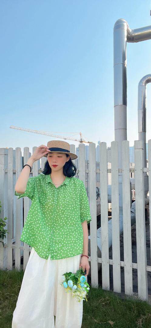 纯苎连衣裙小衫裤子裙子衬衣 时尚风 风淑女风休闲风，女装连衣裙，川哲