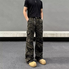 水洗工装迷彩休闲裤，男装休闲裤，星座410-7