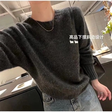 女士秋冬羊毛衫羊毛简约保暖，女装羊毛衫，恩泰羊绒