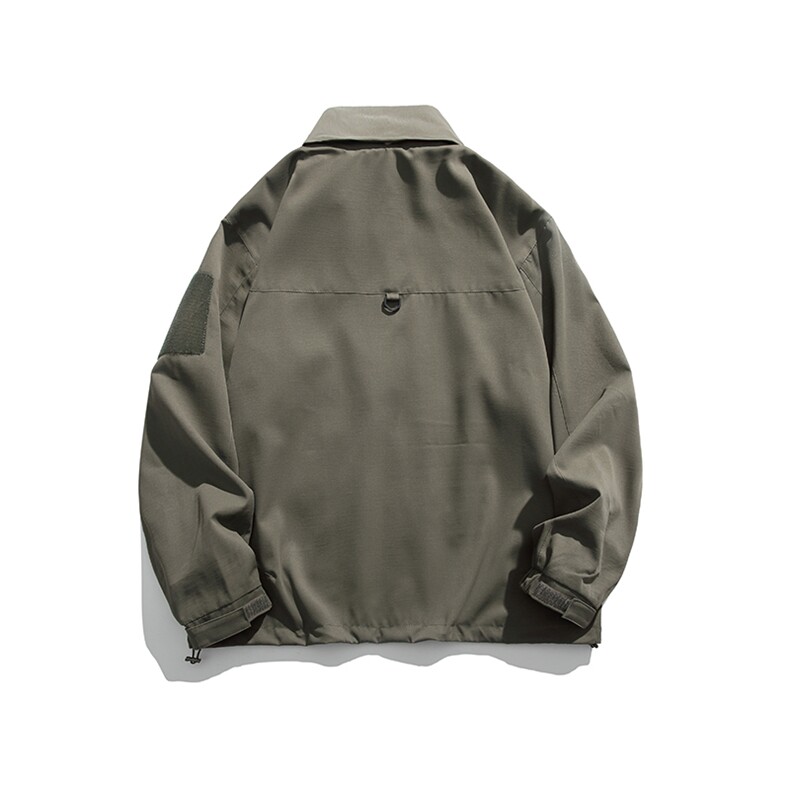 外27-2GANYOU日系拉链袋防泼水可隐藏式连帽冲锋衣JK20-P140,男装夹克,新杭派外27-2