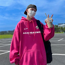 抖音得物供货可提供视频春装重磅美式宽松连帽卫衣DL2418，男装卫衣，电商A486-1