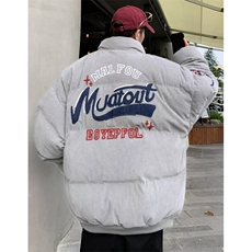 立领刺绣灯芯绒棉衣男冬季新款复古棉服宽松加厚保暖外套M8055，男装棉衣，星座1116A（原606A-3）