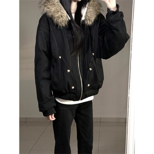 网图有货 座山雕加绒加厚外套棉衣男女毛领棉服夹克 A1101-P110图片