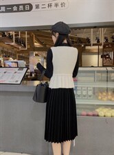 星雨阁2021新款貂绒马甲两件套连衣裙，女装马夹，星雨阁