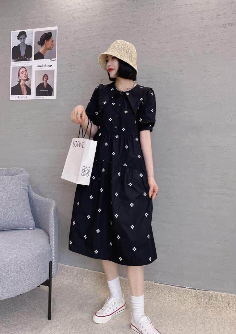 韩版刺绣连衣裙，女装连衣裙，知名度