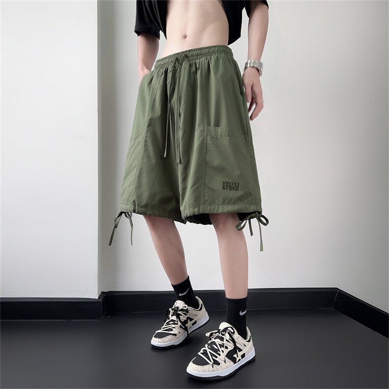 短裤男夏季薄款日系工装五分裤潮牌百搭直筒裤子男DK01029-P30图片