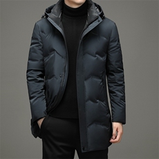 2023冬新款中年男白鹅绒羽绒服休闲冬装爸爸外套YYYR052196-P380，男装羽绒服，电商B212（原钱塘6029）