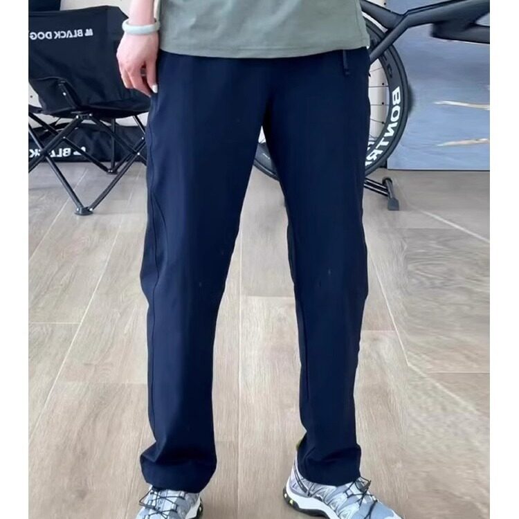 蓝色美式机能软壳冲锋裤男款秋冬防水加绒工装裤子修身徒步登山裤,男装休闲裤,星座506A