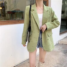 字母西装，女装西装，吉之红