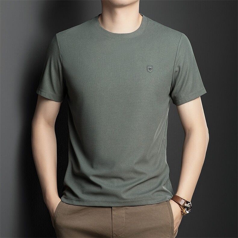 DN-N31夏季新款男士T恤衫简约男士短袖圆领通勤男装，男装T恤，电商B360