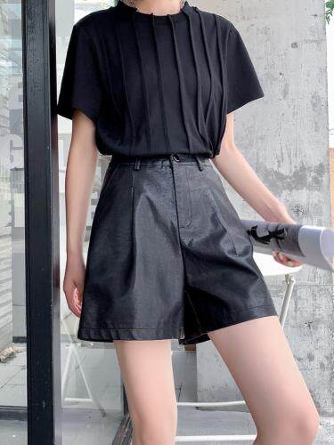 秋季皮短裤，其它，卡薇尔