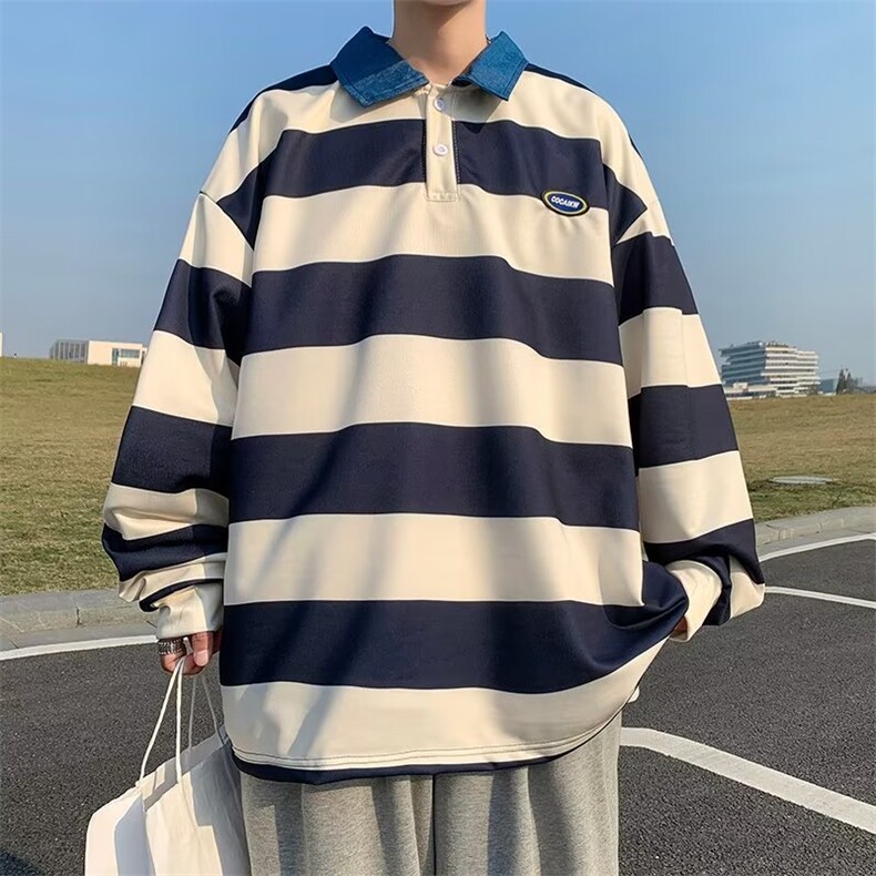 男polo潮流时尚牛仔领休闲短袖YJ06P38,男装Polo衫,星座1116-2