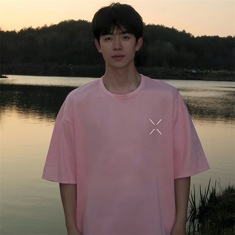 230g重磅纯棉短袖t恤男大码半袖半截袖DX17305-P20,男装T恤,电商A040