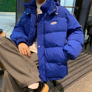 216-BK95-P120 2021男女情侣连帽棉衣外套 控145图片