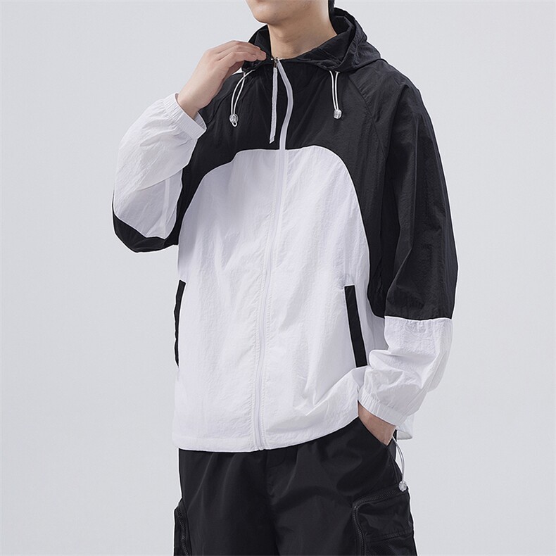 F710P58防晒指数50+薄款宽松大码港风防晒衣夹克皮肤衣，男装防晒衣，星座1204-3