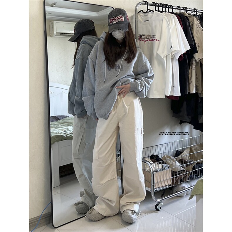 B221美式ins街头hiphop宽松工装休闲裤子LK23122-P65控88,男装休闲裤,电商B221