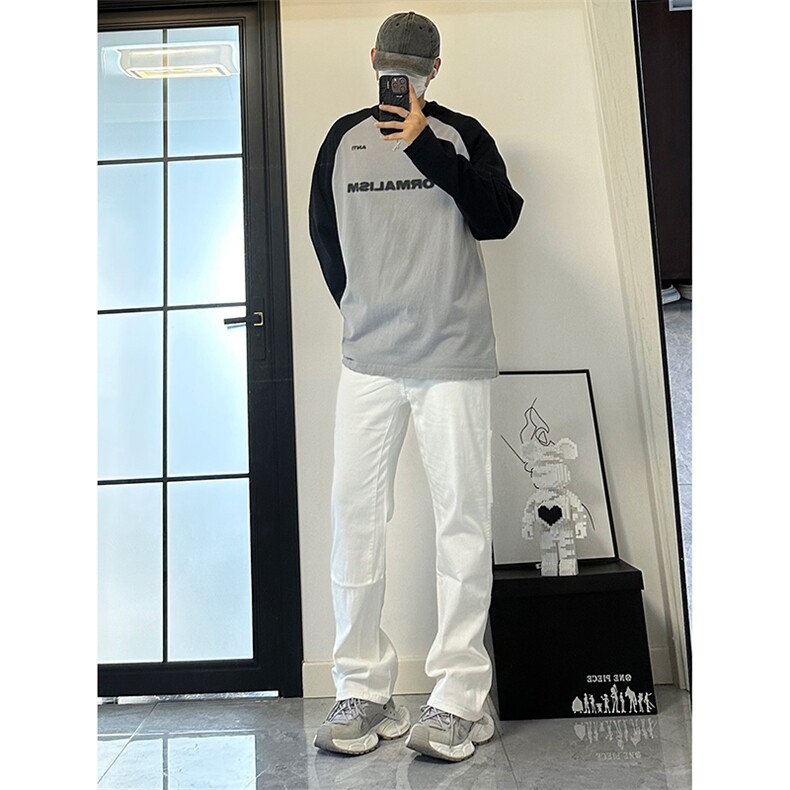 美式ins高街hiphop新款弹力修身直筒工装休闲裤货号K694P60图片