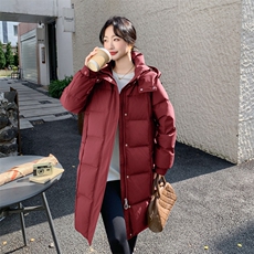 鹅绒羽绒服中长款外套，2C011-895-P315-K415，女装羽绒服，2C011