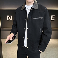 店主风夹克男2025秋季新款水洗棉休闲外套男上衣B317/5509/P145，男装夹克，电商B317